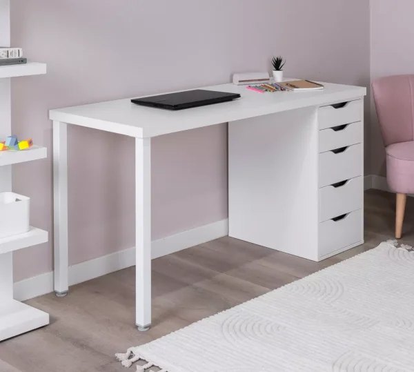 Стол письменный Ингар 2/5Т белый 