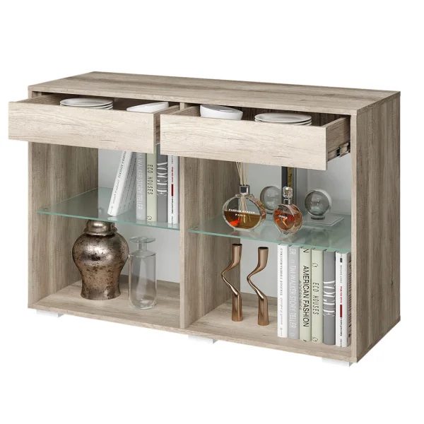 Комод Наоми КМ-10 дуб каньон/белый глянец Комод Наоми КМ-10 дуб каньон/белый глянец