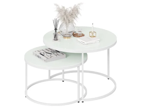 Стол журнальный Вега белый, стекло лакобель белый Стол журнальный Вега белый, стекло лакобель белый