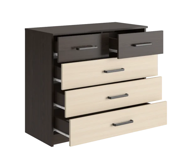 Комод Вега К-04 венге/дуб молочный Комод Вега К-04 венге/дуб молочный