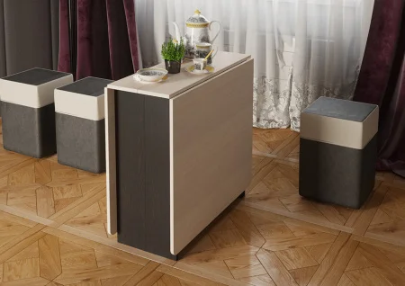 Стол-книжка тип 2 венге цаво/дуб белфорт