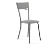Стул Бистро-М черный Z71 серый (экокожа)