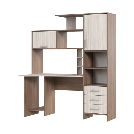 Стол компьютерный №6 шимо темный/шимо светлый