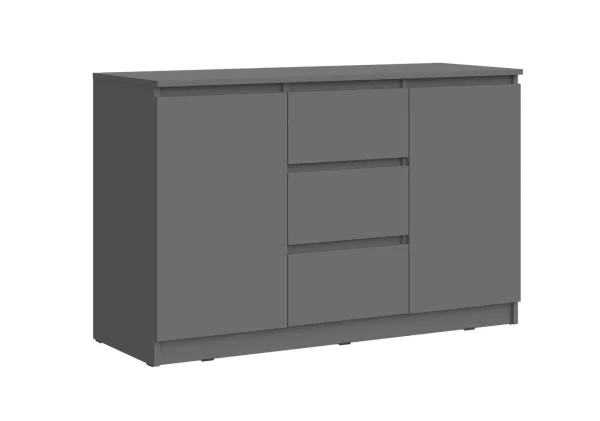 Комод Челси 1200 (2 двери 3 ящика) графит Комод Челси 1200 (2 двери 3 ящика) графит
