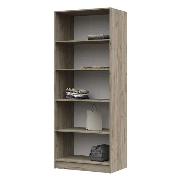 Шкаф полками Бася ШК-555 дуб крафт серый/дуб крафт белый