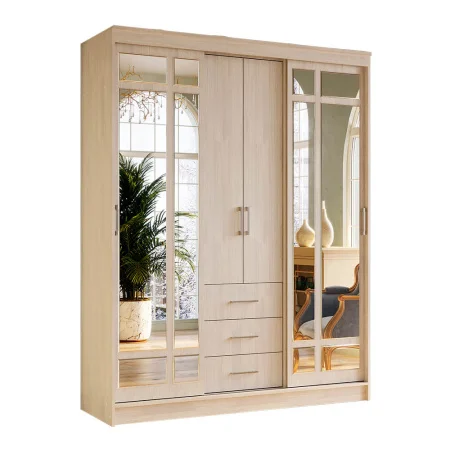 Шкаф-купе Маэстро (1700х2200х600) ясень белый