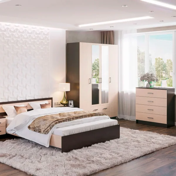 Шкаф 4-х створчатый Гармония ШК-602 М венге/белфорт