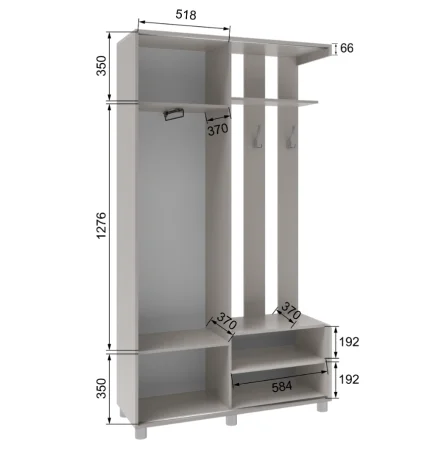 Прихожая Ларго-2 кашемир