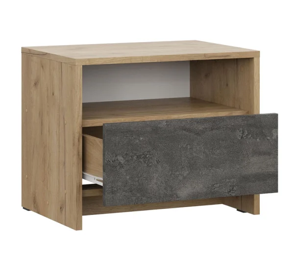 Тумба прикроватная МСП-1 дуб золотой/камень темный Тумба прикроватная МСП-1 дуб золотой/камень темный