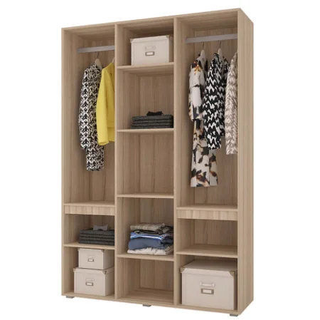 Шкаф 3-х створчатый Анталия дуб сонома/белый софт