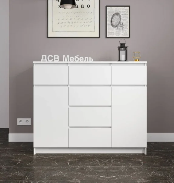 Комод Мори МК 1200.4 белый Комод Мори МК 1200.4 белый