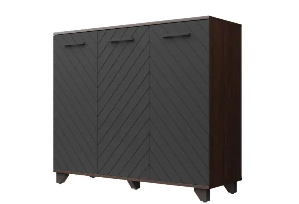 Комод Стокгольм венге/черный матовый Комод Стокгольм венге/черный матовый