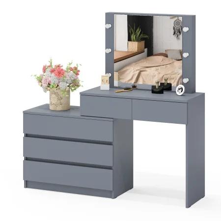 Стол косметический с подсветкой 110 графит