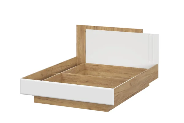Кровать с подъемным механизмом Милан 1,6 дуб золотой/белый матовый Кровать с подъемным механизмом Милан 1,6 дуб золотой/белый матовый