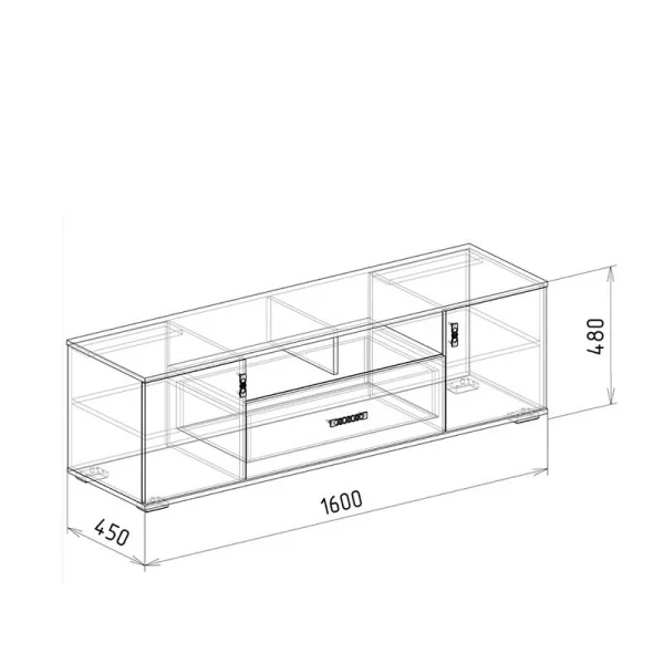 Тумба ТВ №17 Нежность бодега/рельеф пастель