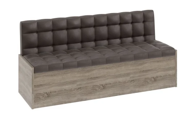 Скамья прямая Форест дуб сонома трюфель, кожзам коричневый Скамья прямая Форест дуб сонома трюфель, кожзам коричневый