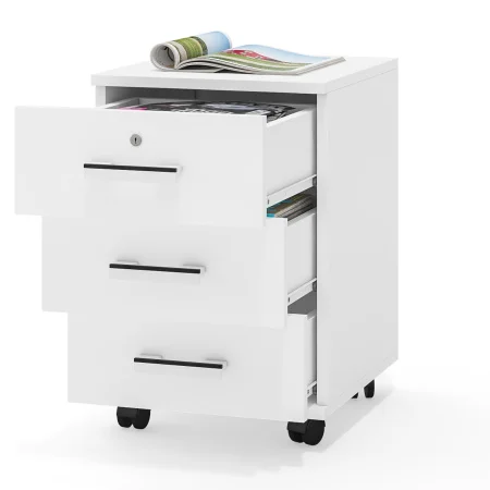 Тумба на колесиках МД 3.02 белый