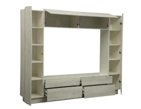 Стенка Лаванда-2 бетон пайн белый