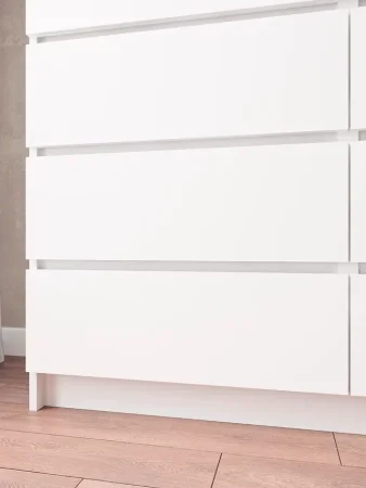 Комод Мори МК 1200.8 белый (8 ящиков)