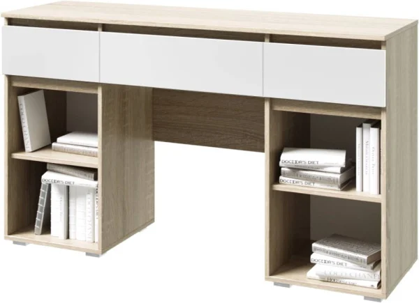 Туалетный стол Ким дуб сонома/белый глянец Туалетный стол Ким дуб сонома/белый глянец