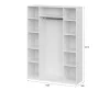 Шкаф ШК-5 (1600) белый текстурный