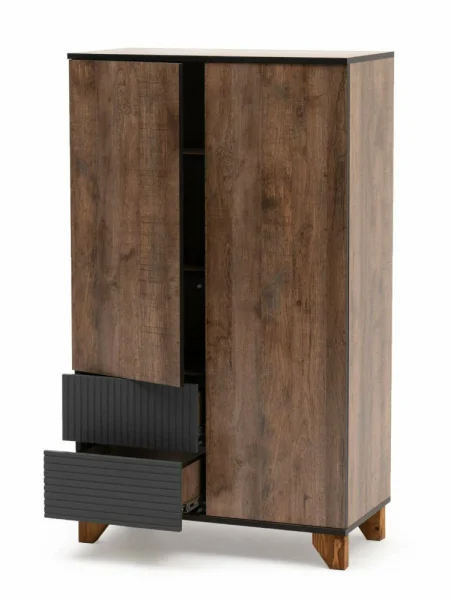 Стеллаж Копенгаген без стекла дуб самдал/серый графит Стеллаж Копенгаген без стекла дуб самдал/серый графит