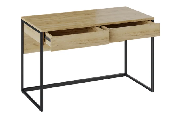 Стол компьютерный Лофт тип 2 дуб крафт золотой