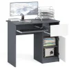 Стол компьютерный МС-1 графит/белый (правый)