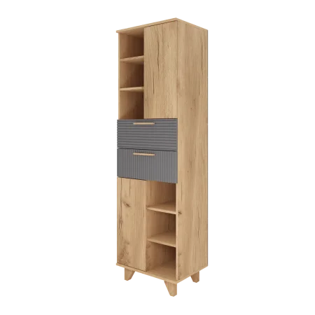 Стеллаж Ньерд дуб вотан/черника