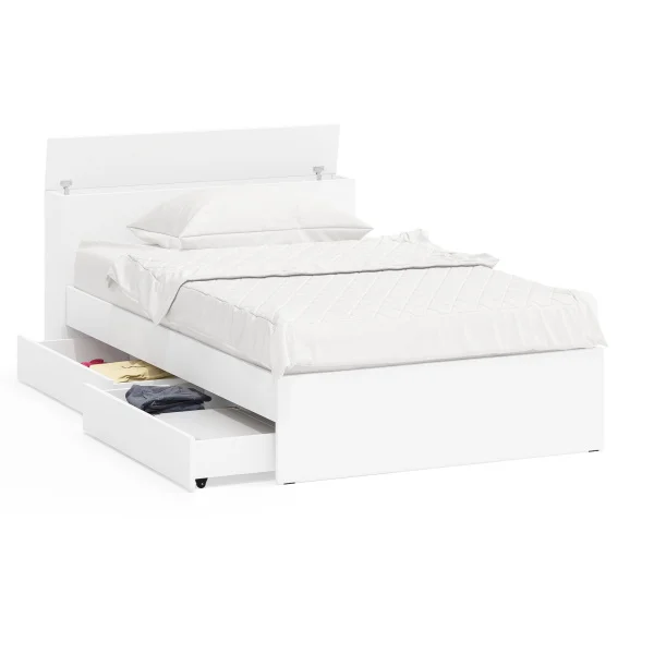 Кровать с ящиками Ксения белый Кровать с ящиками Ксения белый