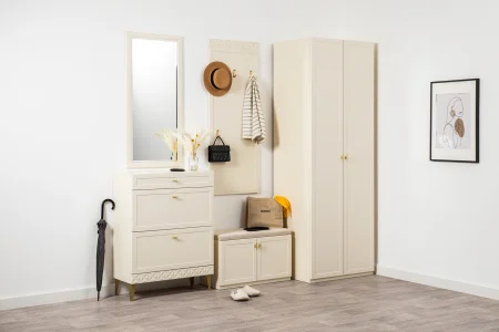 Модульная прихожая Марион слоновая кость