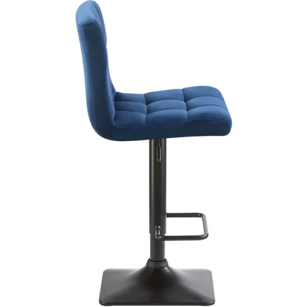 Барный стул LM-5018 синий велюр