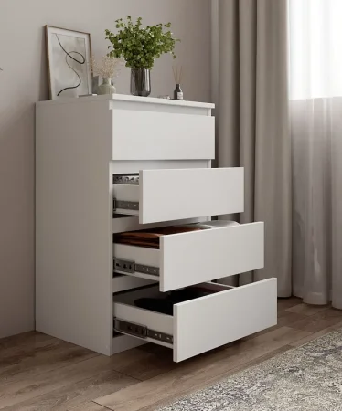 Комод 4 ящика 500 белый