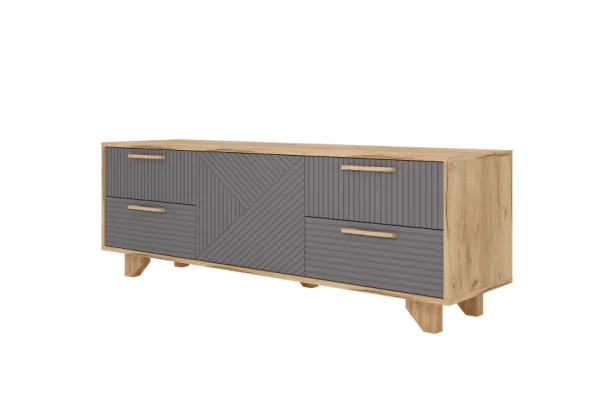 Тумба ТВ Ньерд 1501.4 дуб вотан/черника