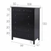 Комод 6 ящиков Кымор черный