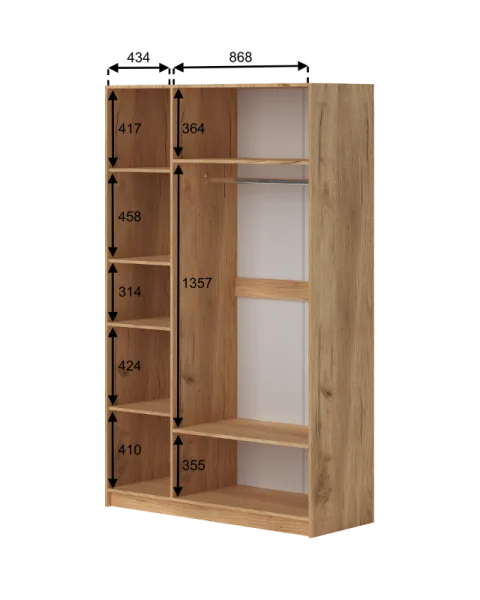 Шкаф Ньерд 1350 дуб вотан/черника