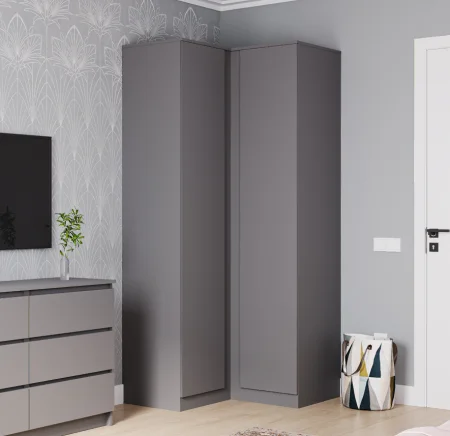 Шкаф угловой Мори МШУ 960.1 графит