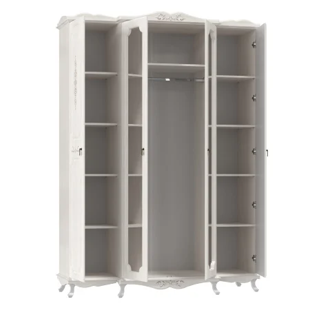 Шкаф для одежды Кантри 06.116 вудлайн кремовый/сандал белый