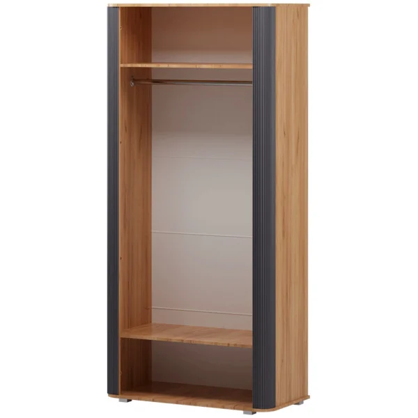 Шкаф 2х-дверный для одежды Ольга-2 дуб золотистый/антрацит