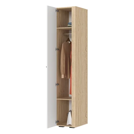 Шкаф 400 Санса ШК-01 дуб сонома/белый