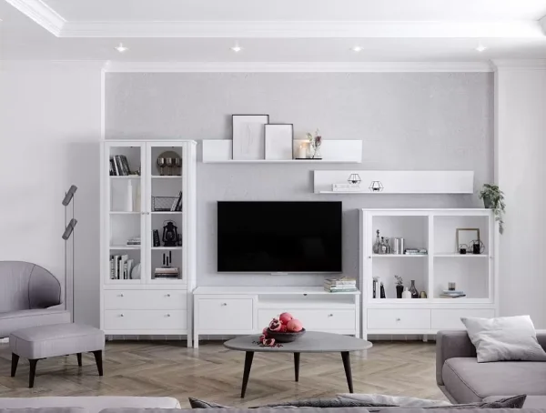 Шкаф-витрина Ева (Хельга) REG2W2S белый Шкаф-витрина Ева (Хельга) REG2W2S белый