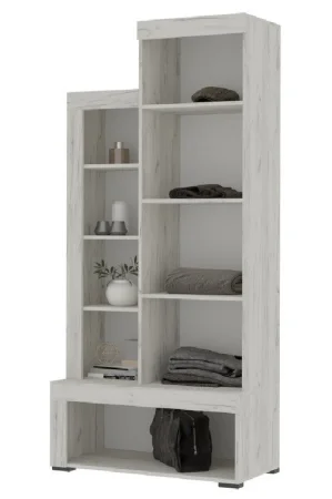 Стеллаж Гранд 01 дуб крафт белый