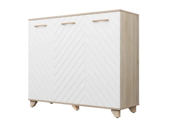 Комод Стокгольм дуб сонома/белый матовый Комод Стокгольм дуб сонома/белый матовый