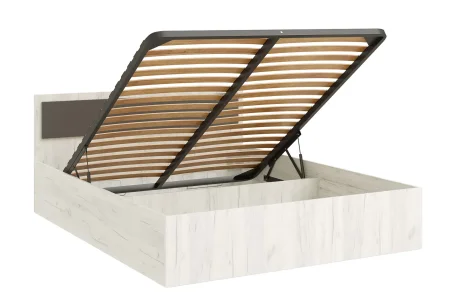 Кровать Фиеста New с подъемным механизмом 160х200 графит/дуб крафт белый Кровать Фиеста New с подъемным механизмом 160х200 графит/дуб крафт белый