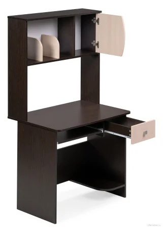 Компьютерный стол Грета-4 венге/дуб молочный