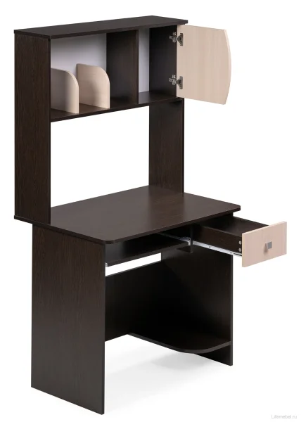 Компьютерный стол Грета-4 венге/дуб молочный