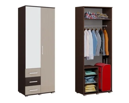 Шкаф 2-х створчатый Белла венге/дуб беленый