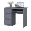 Стол компьютерный три ящика МС-6 графит (левый)