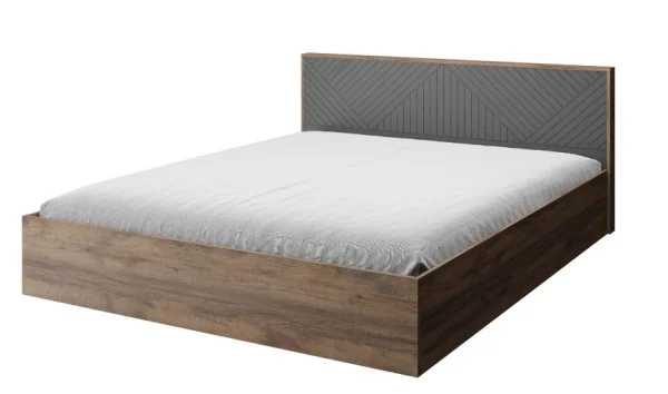 Кровать Копенгаген 160 дуб самдал/серый графит Кровать Копенгаген 160 дуб самдал/серый графит