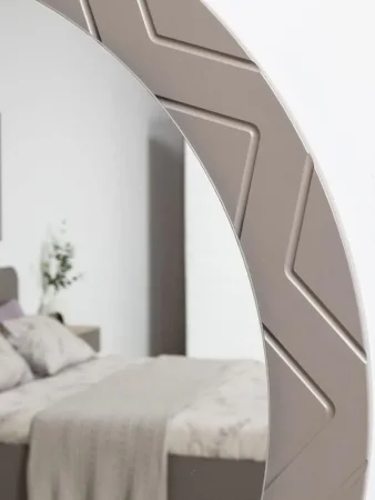 Зеркало круглое Амьен 17.10 веллюто капучино